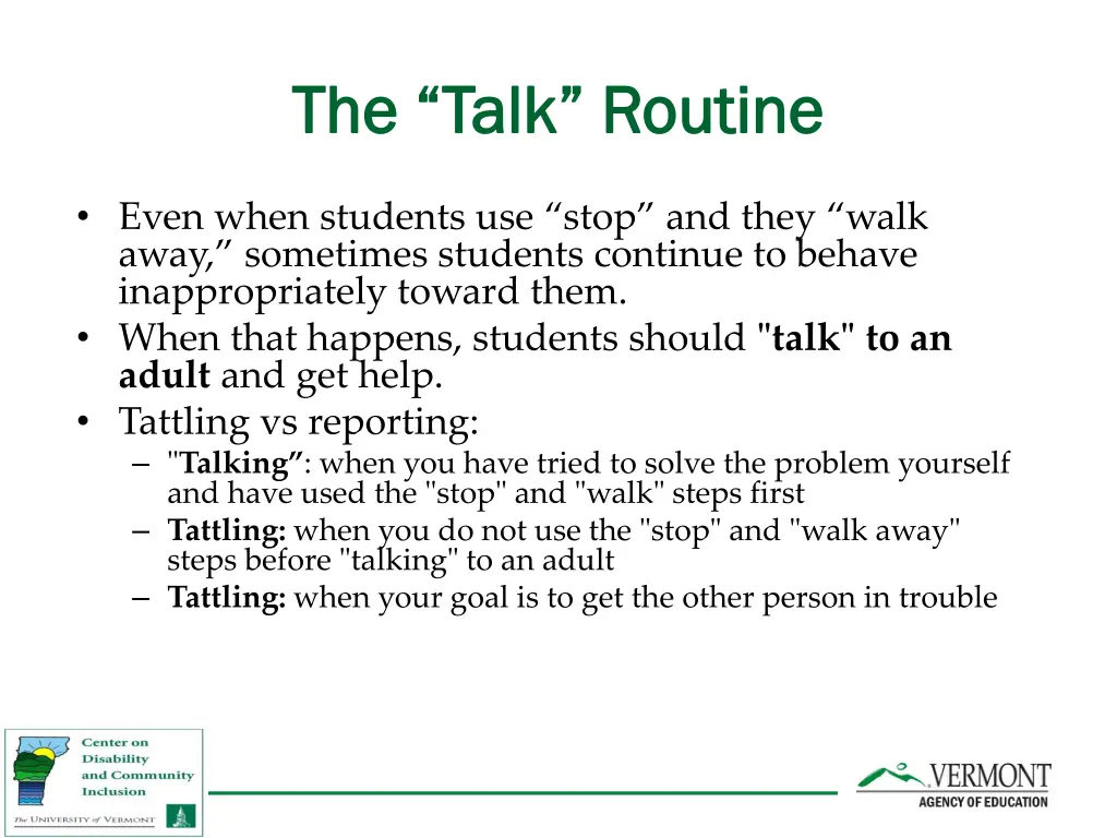 the talk routine the talk routine