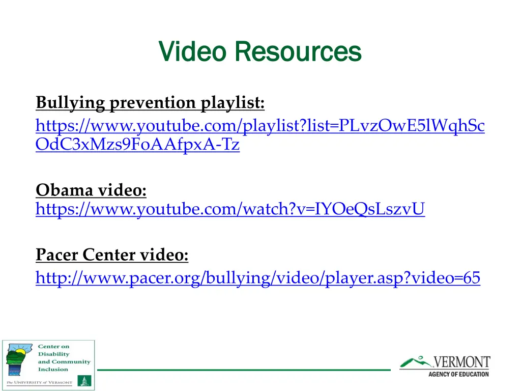 video resources video resources