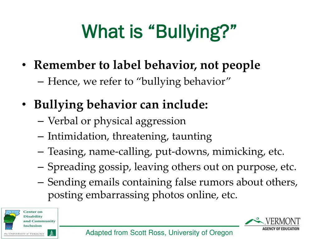 what is bullying what is bullying