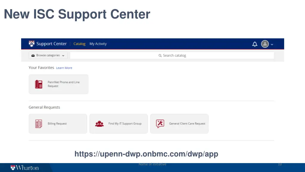 new isc support center