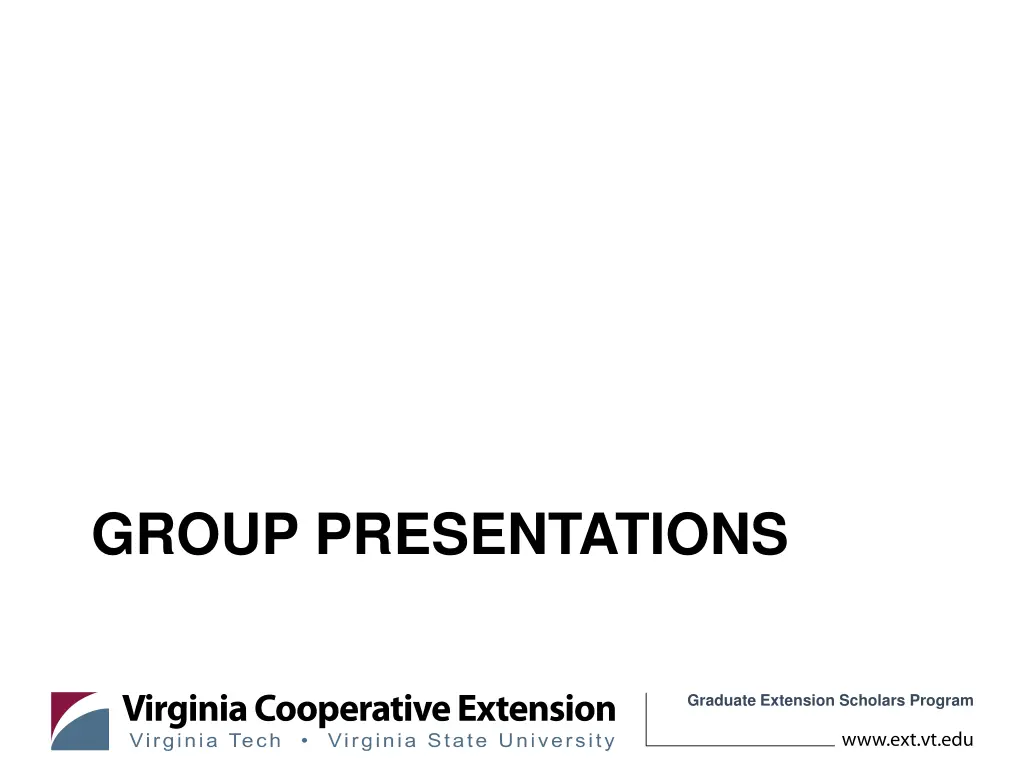 group presentations
