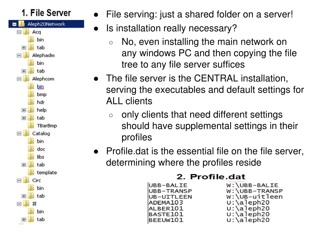 file serving just a shared folder on a server