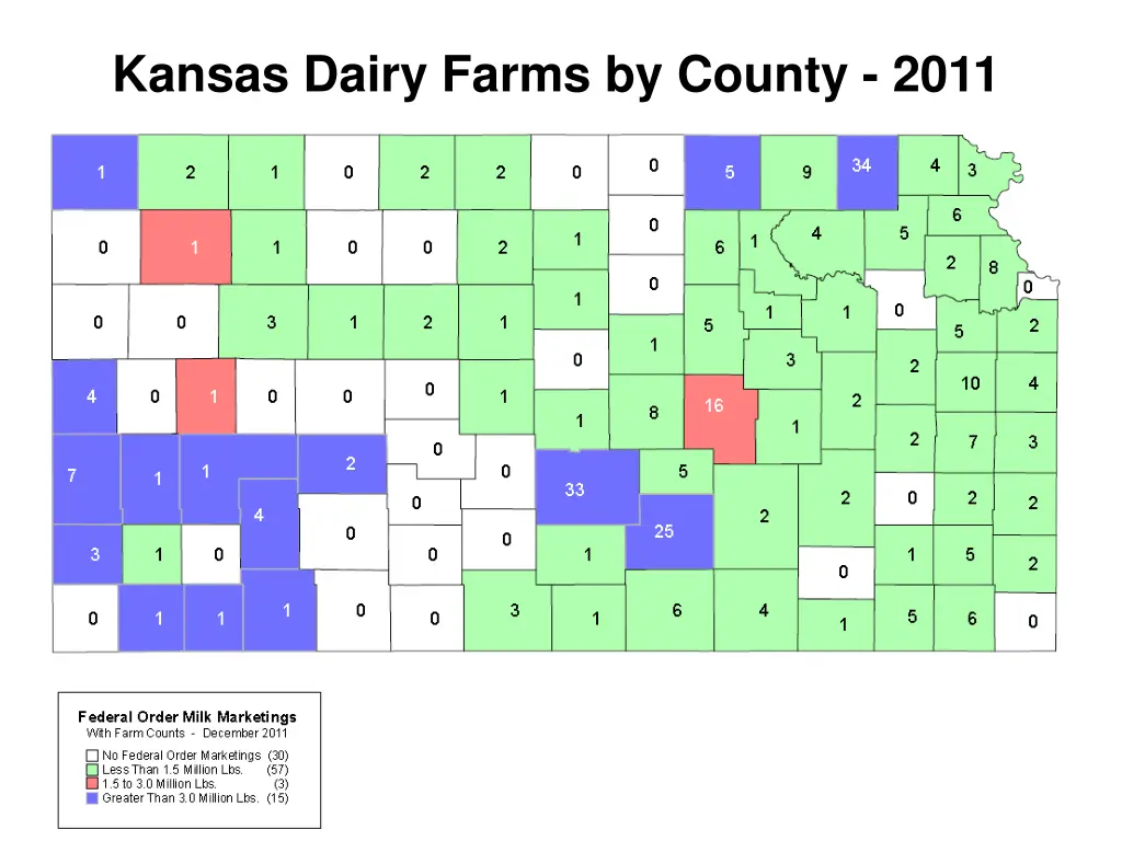 kansas dairy farms by county 2011