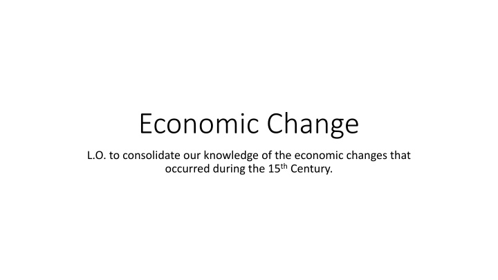economic change