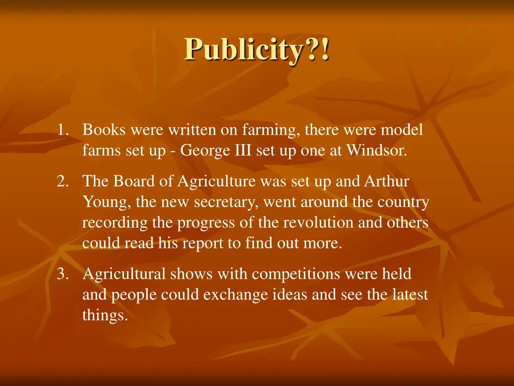 publicity
