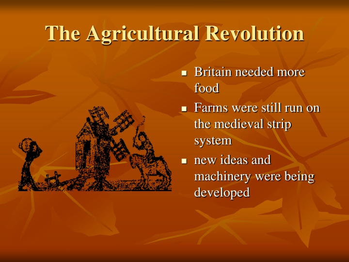 the agricultural revolution