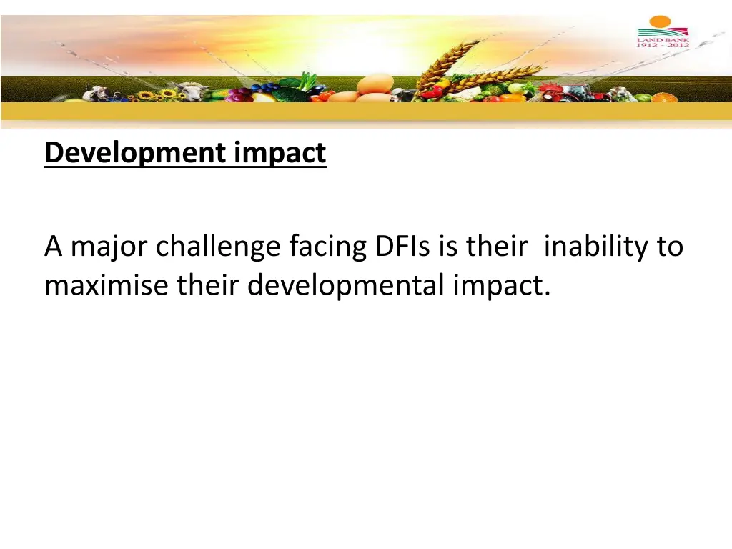 development impact