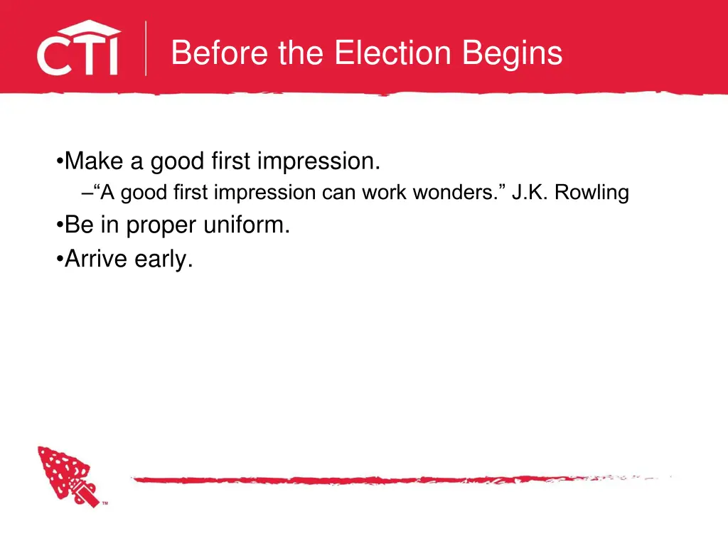 before the election begins