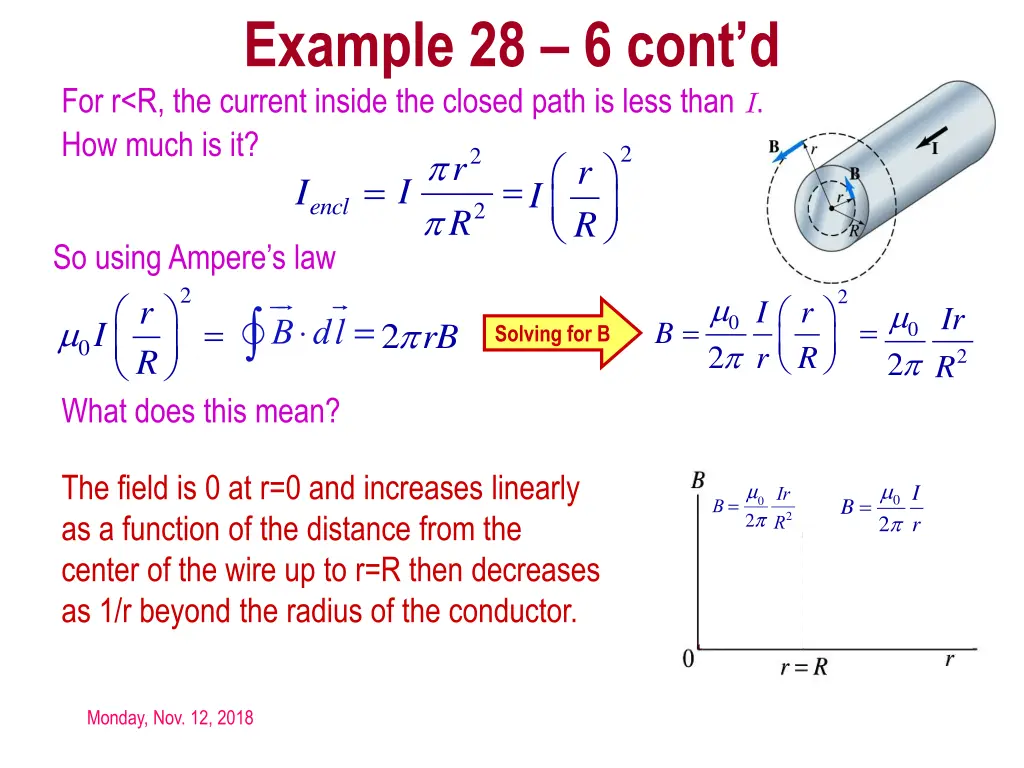 example 28 6 cont d for r r the current inside