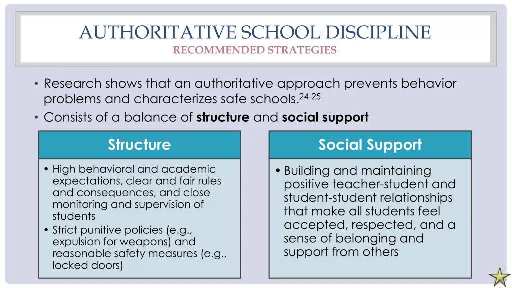 authoritative school discipline recommended