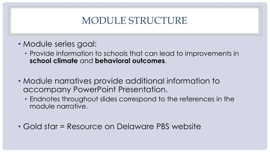 module structure