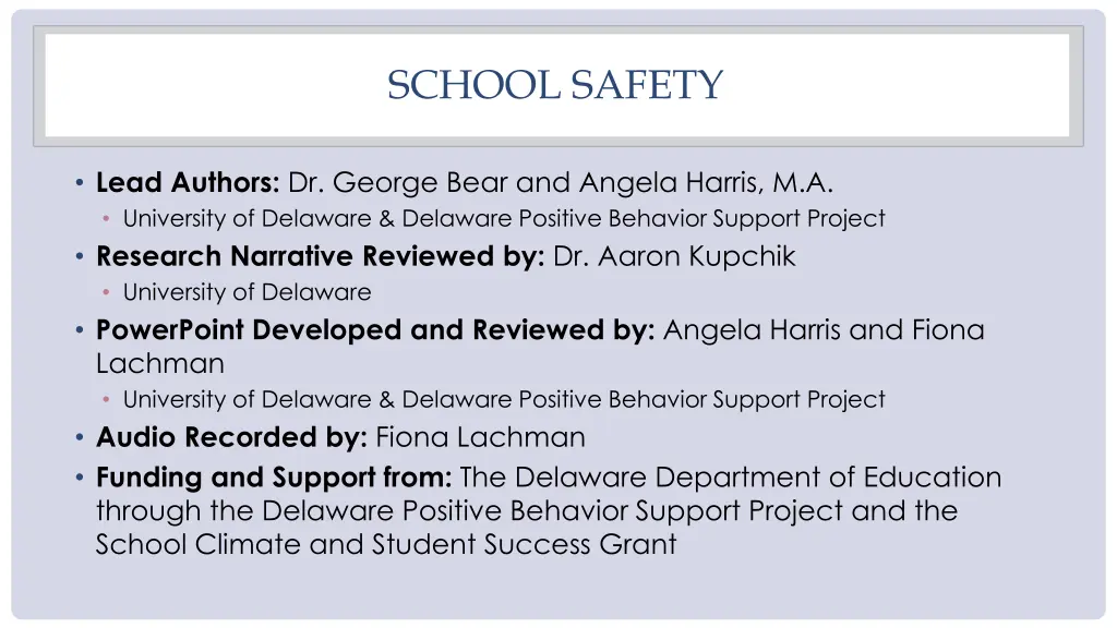 school safety 2