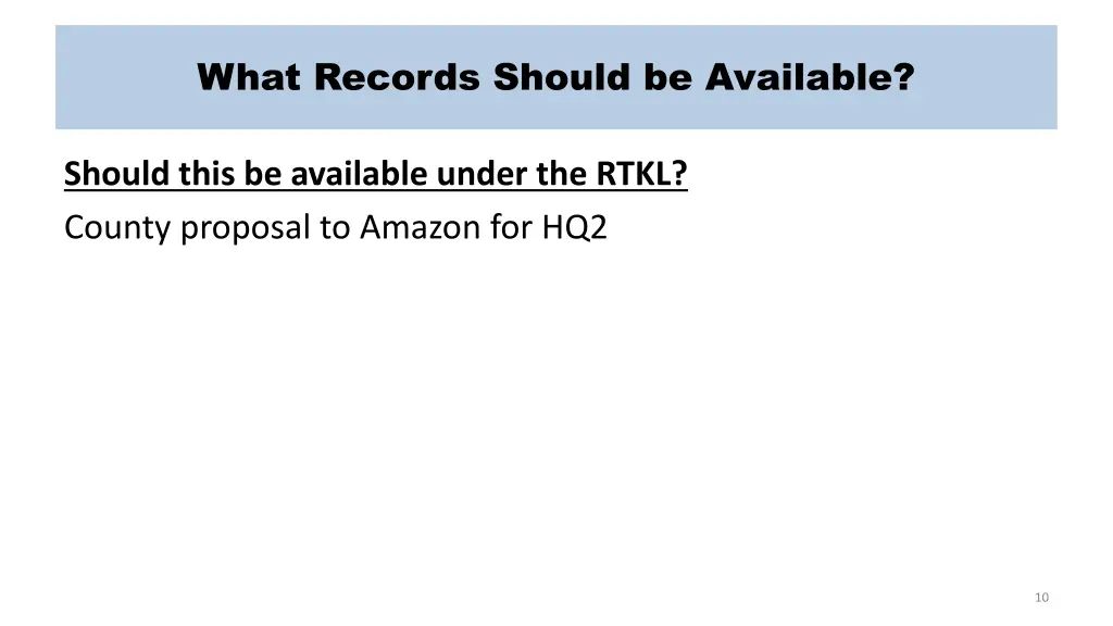 what records should be available 6