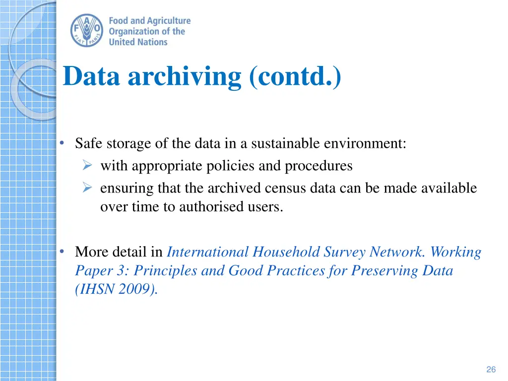 data archiving contd 1