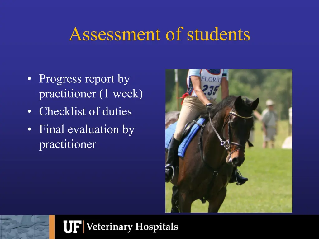 assessment of students