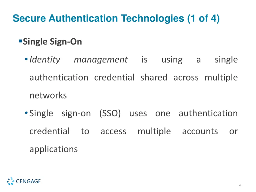 secure authentication technologies 1 of 4