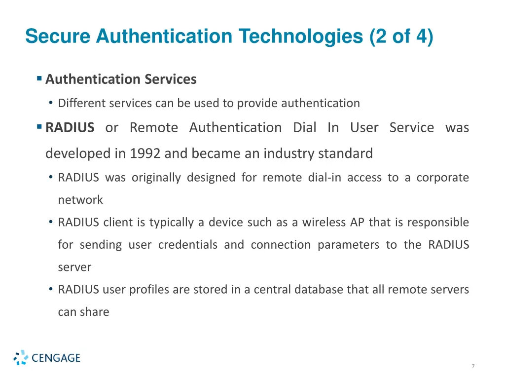 secure authentication technologies 2 of 4