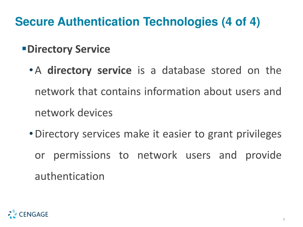 secure authentication technologies 4 of 4