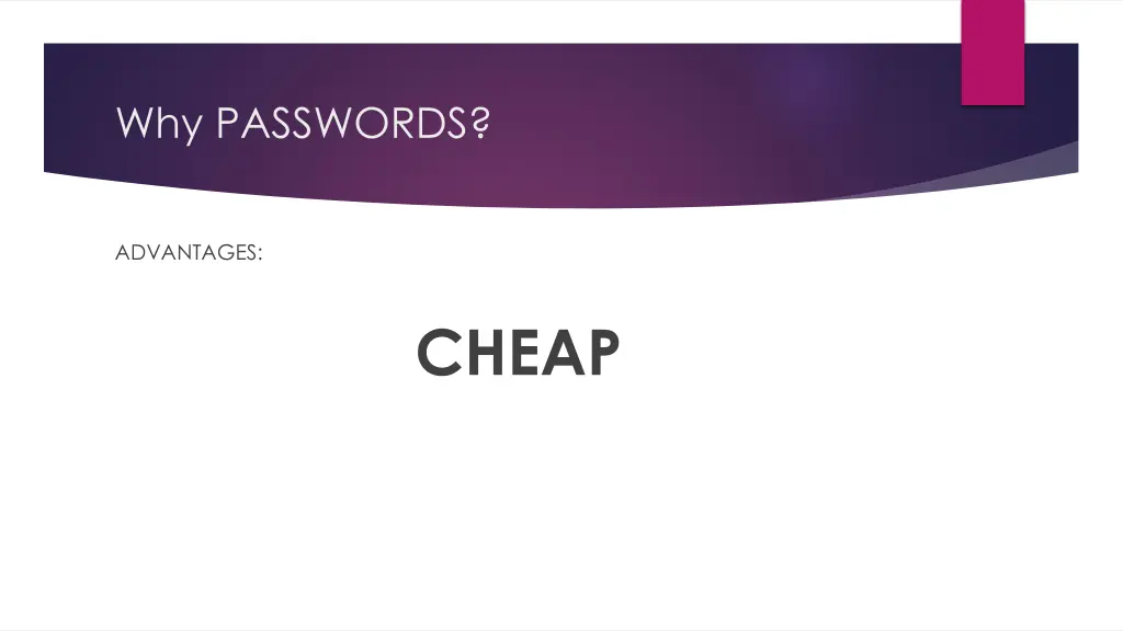 why passwords