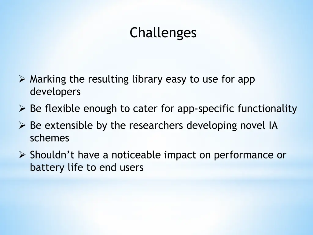 challenges