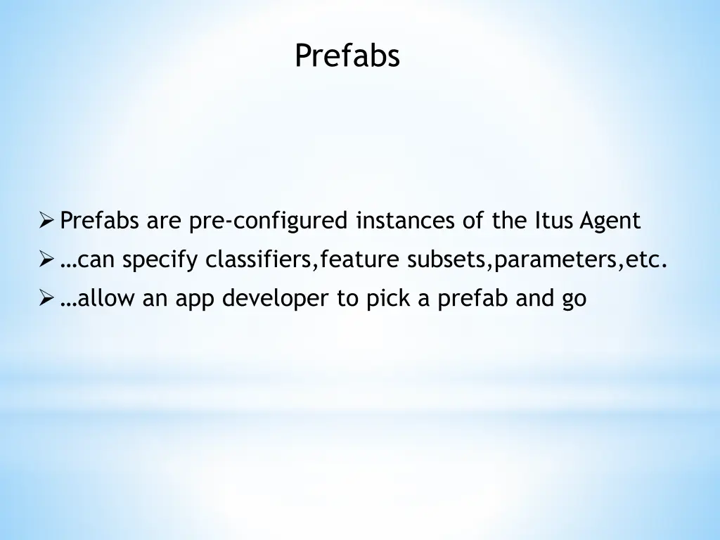 prefabs