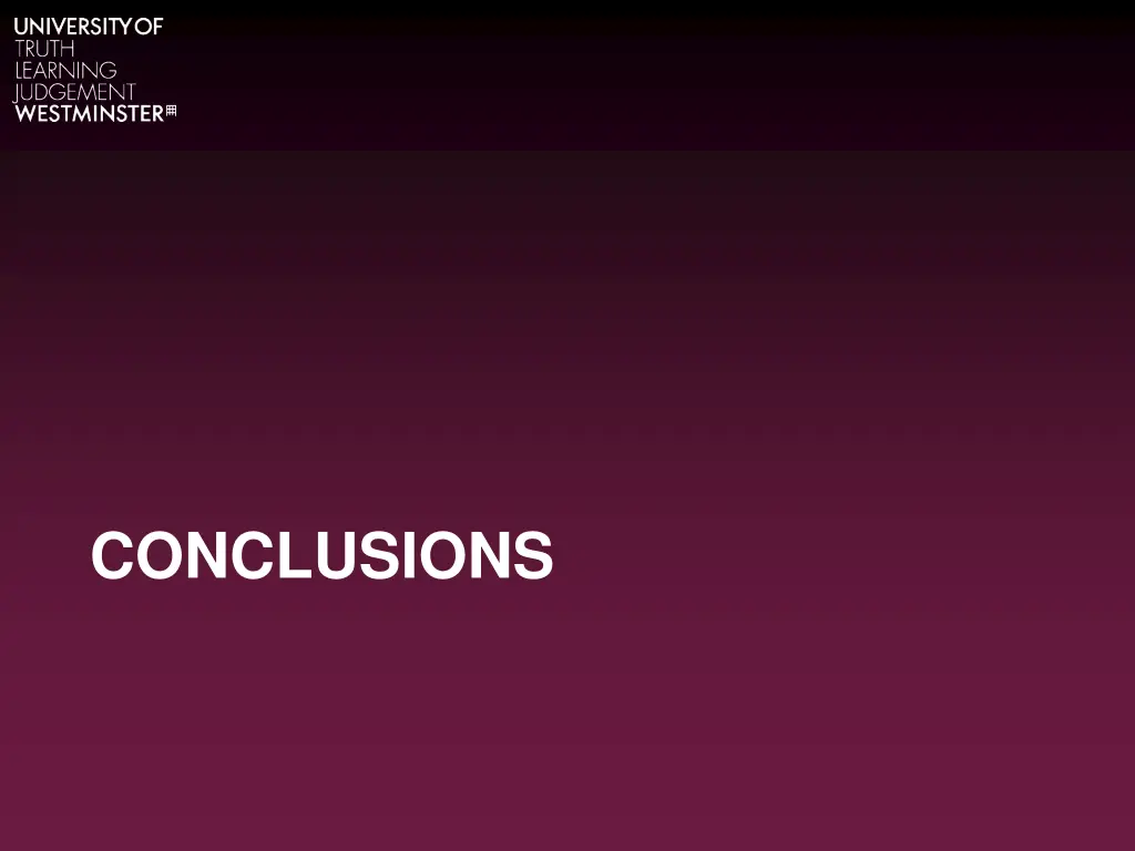 conclusions