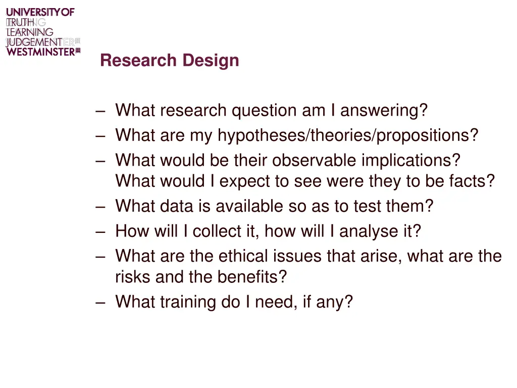 research design