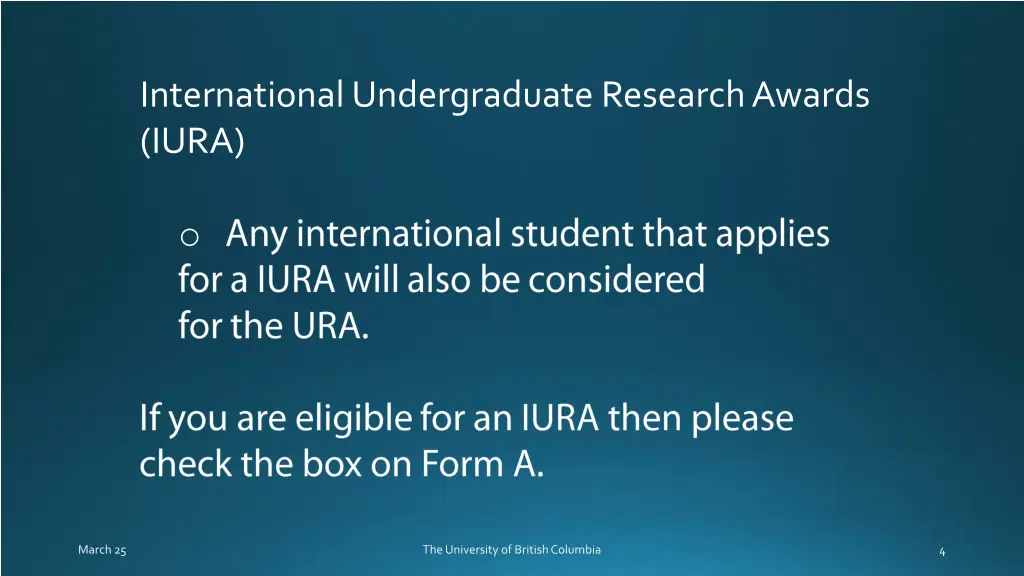 international undergraduate research awards iura
