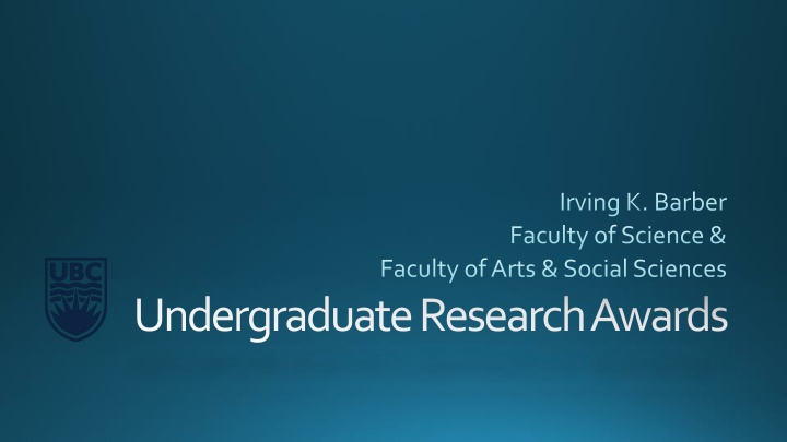 irving k barber faculty of science