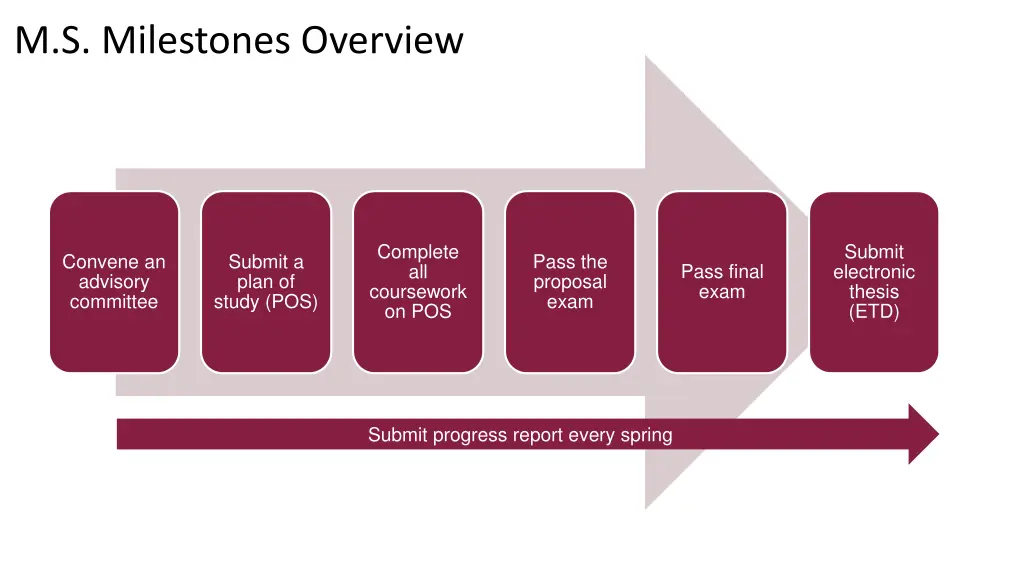 m s milestones overview