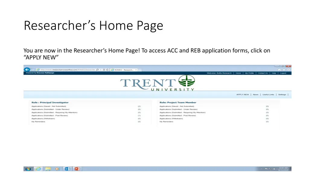 researcher s home page