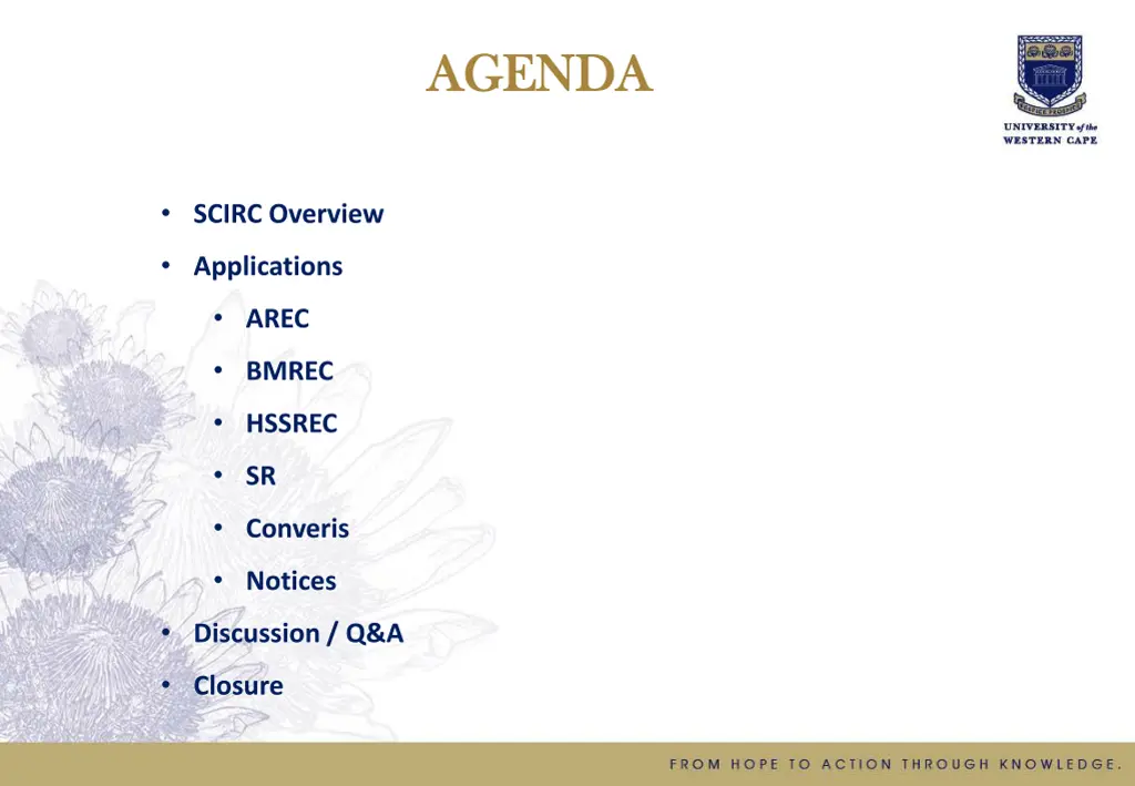 agenda agenda