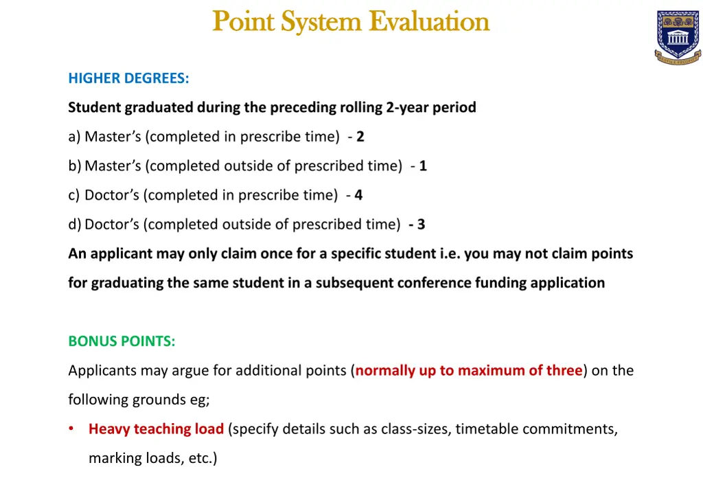 point system evaluation point system evaluation 1
