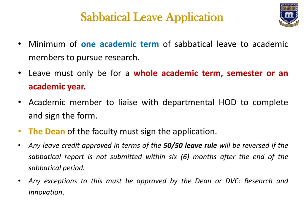 sabbatical leave application sabbatical leave