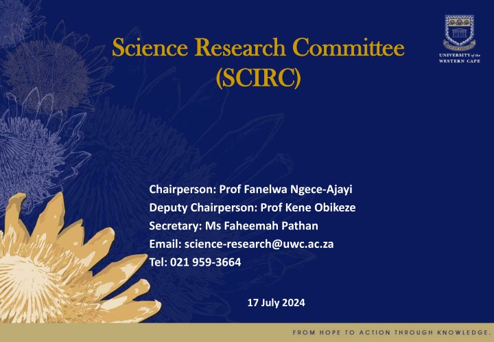 science research committee science research