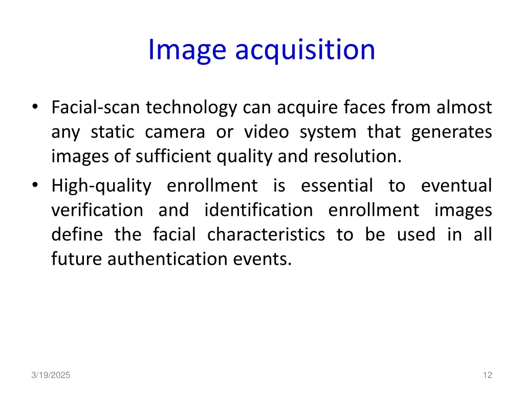 image acquisition