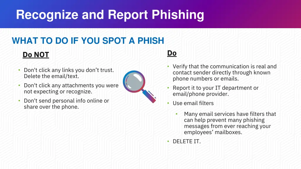 recognize and report phishing 1