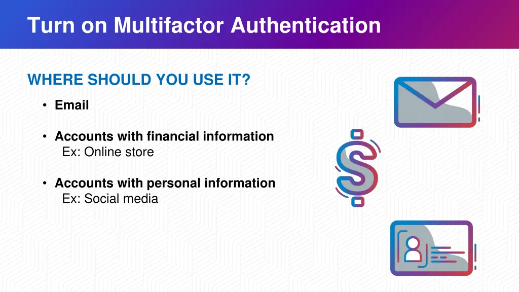 turn on multifactor authentication 1