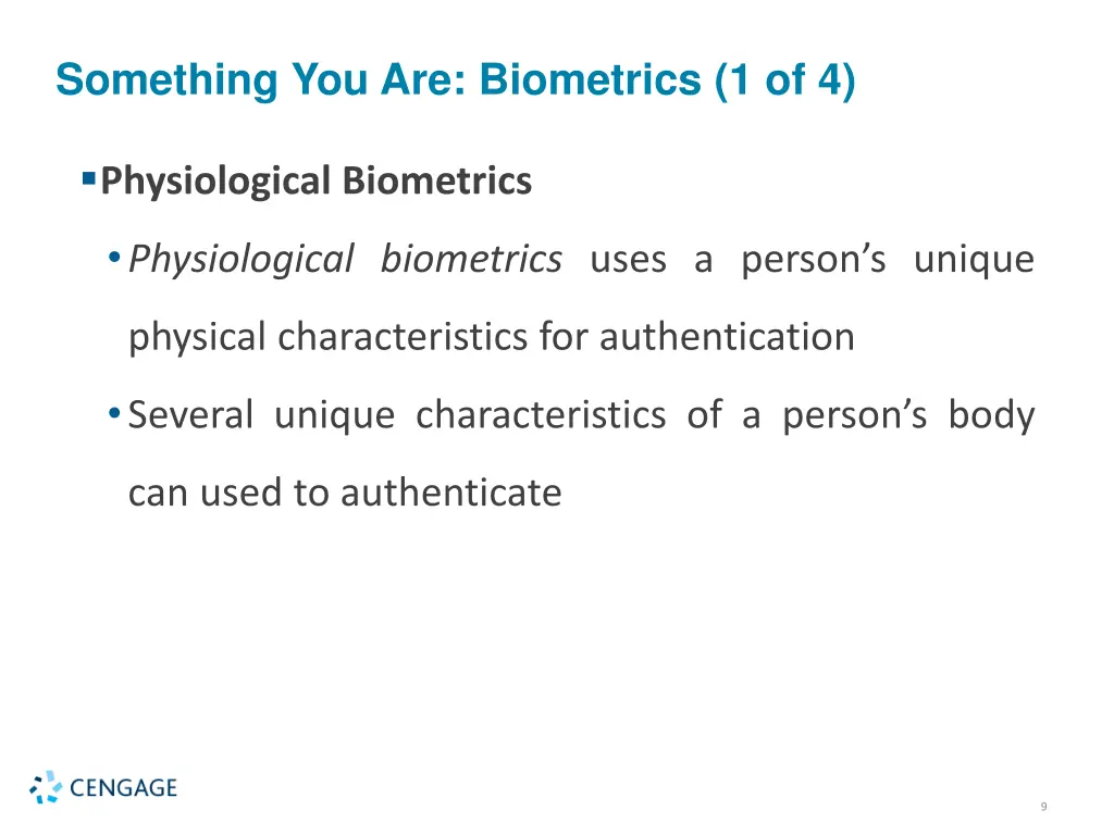 something you are biometrics 1 of 4