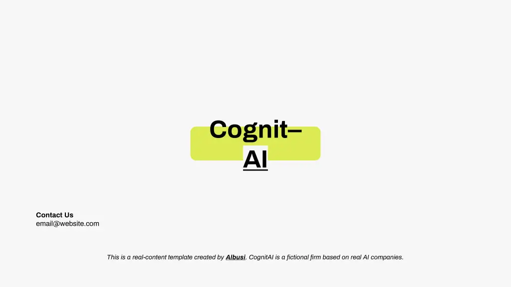 cognit ai 7