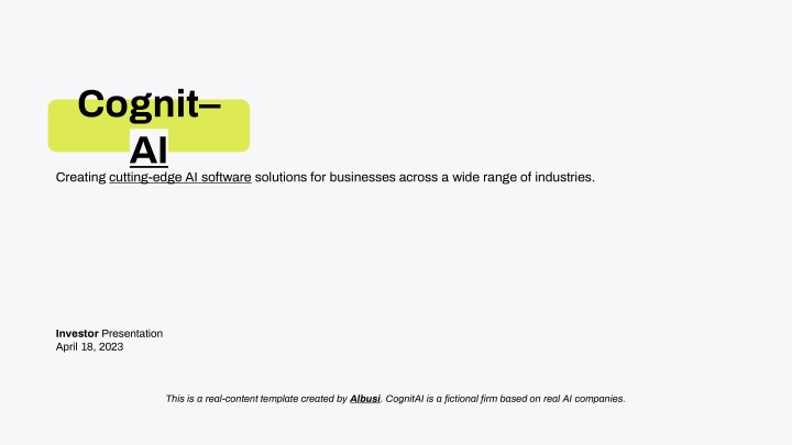 cognit ai creating cutting edge ai software