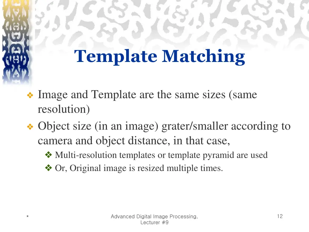 template matching 1