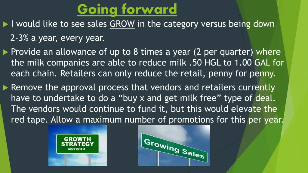 going forward