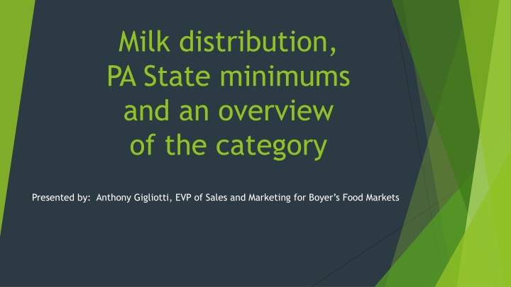 milk distribution pa state minimums