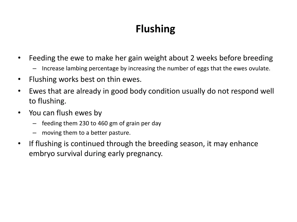 flushing