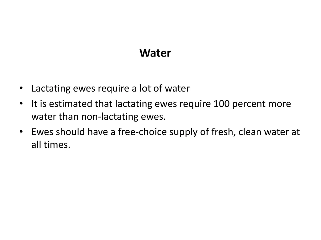 water