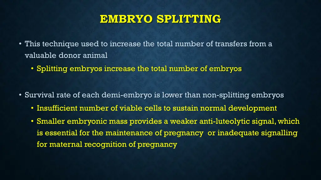 embryo splitting 2