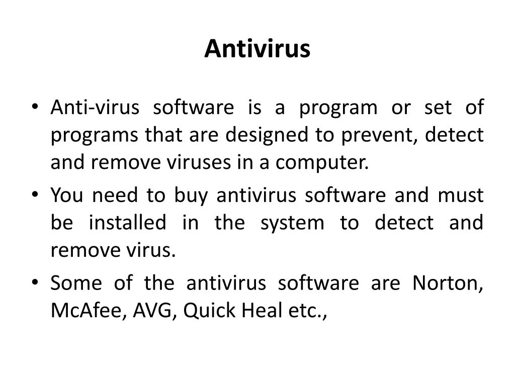 antivirus