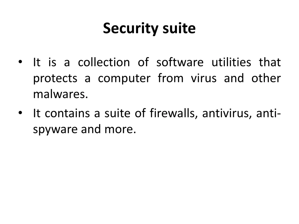 security suite