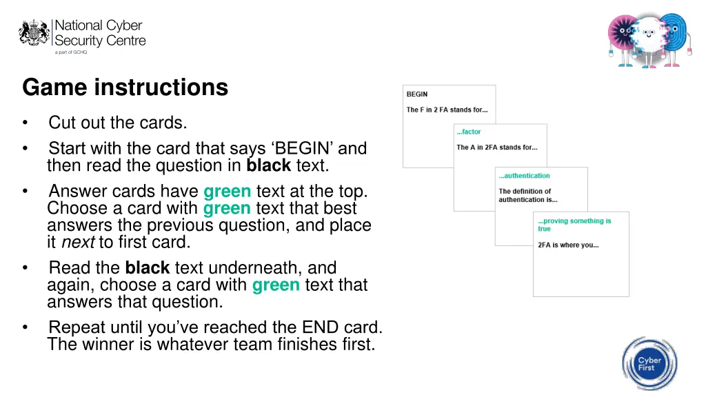 game instructions